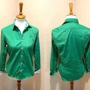 Ralph Lauren Vibrant Green Button-Down Shirt